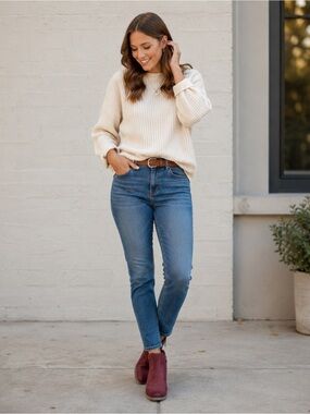 Madeleine Plum Suede Ankle Booties Side Zip Casual Fall Boots